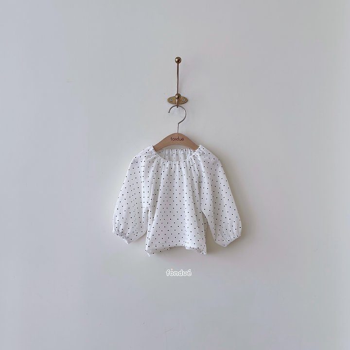 도트퐁당블라우스 2