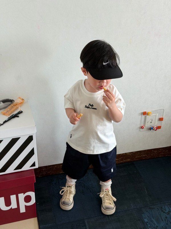 폴로 자수 면반바지 7