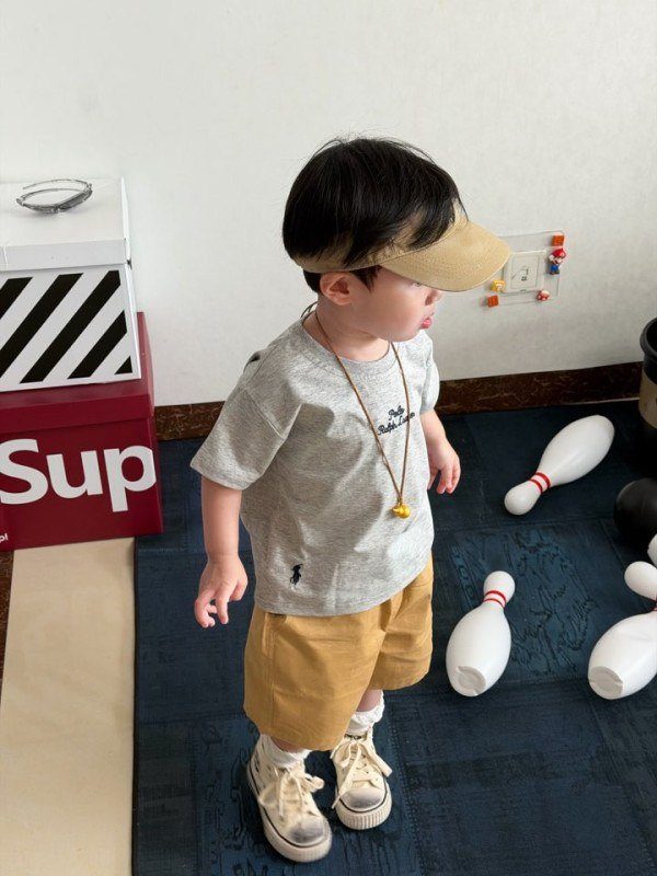폴로 자수 면반바지 8