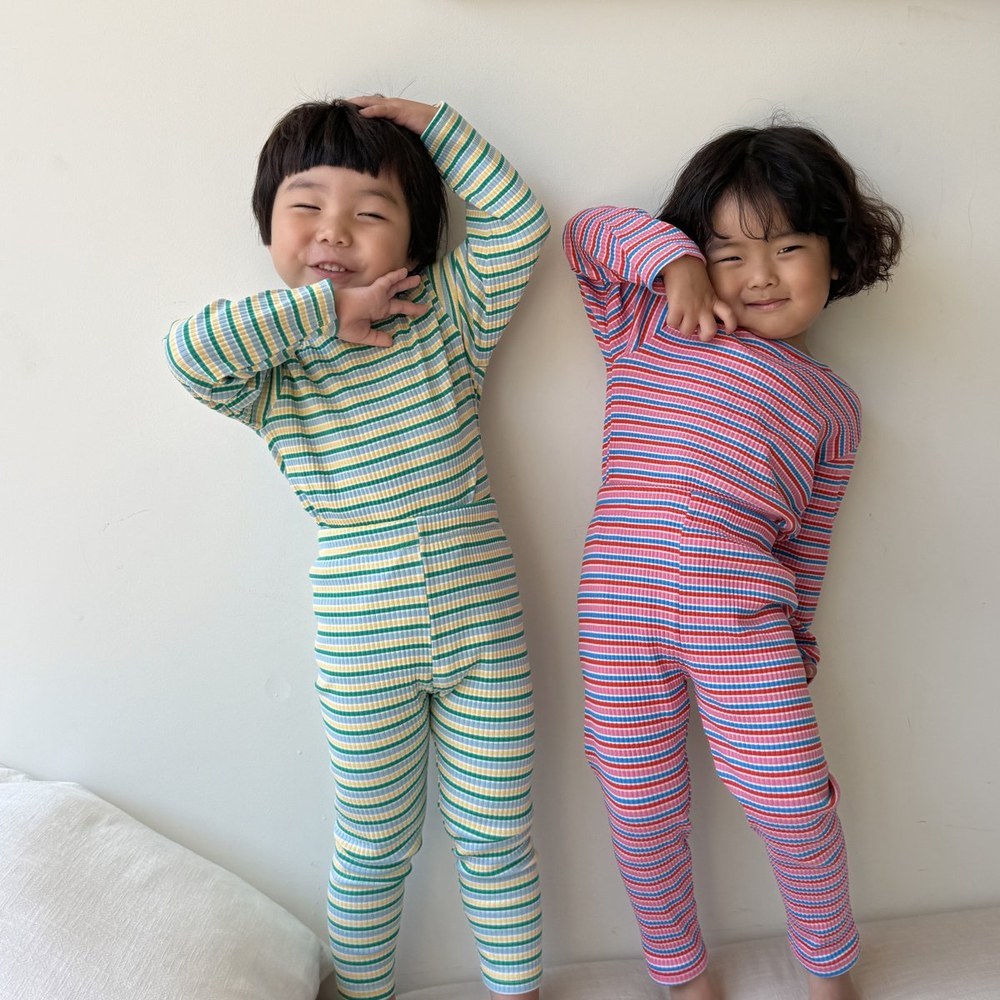 바바베베 토끼라벨 골지 실내복 36