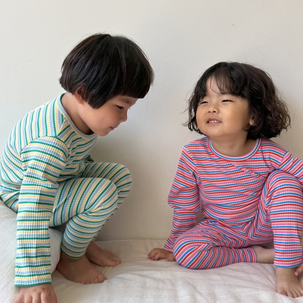 바바베베 토끼라벨 골지 실내복 40