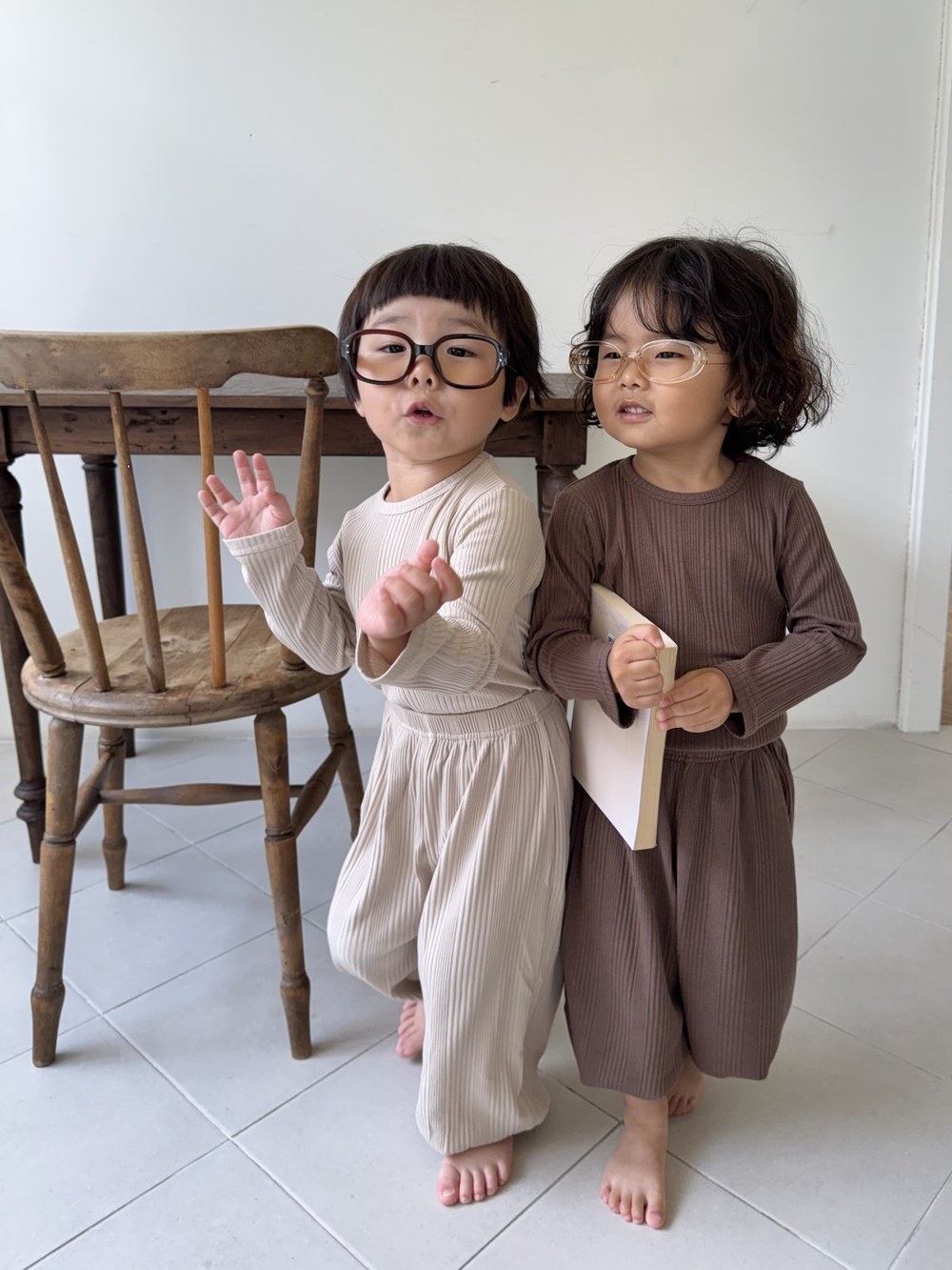 바바베베 골지 라벨 셋업 18