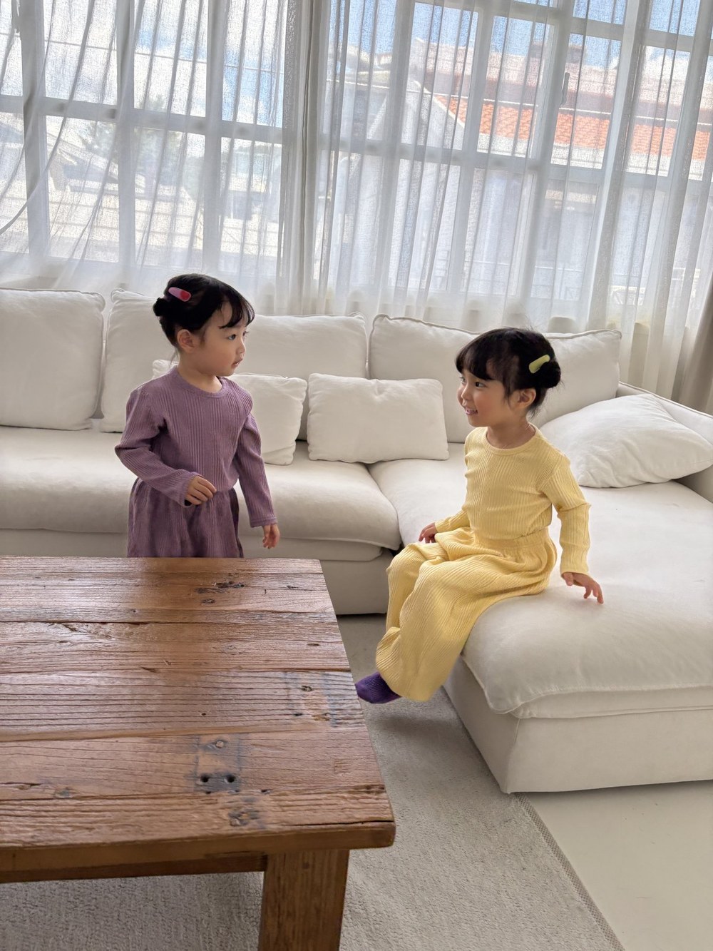 바바베베 골지 라벨 셋업 35
