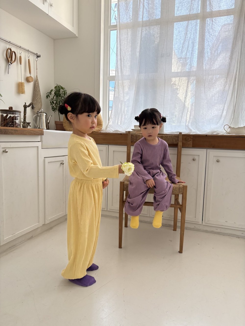 바바베베 골지 라벨 셋업 37