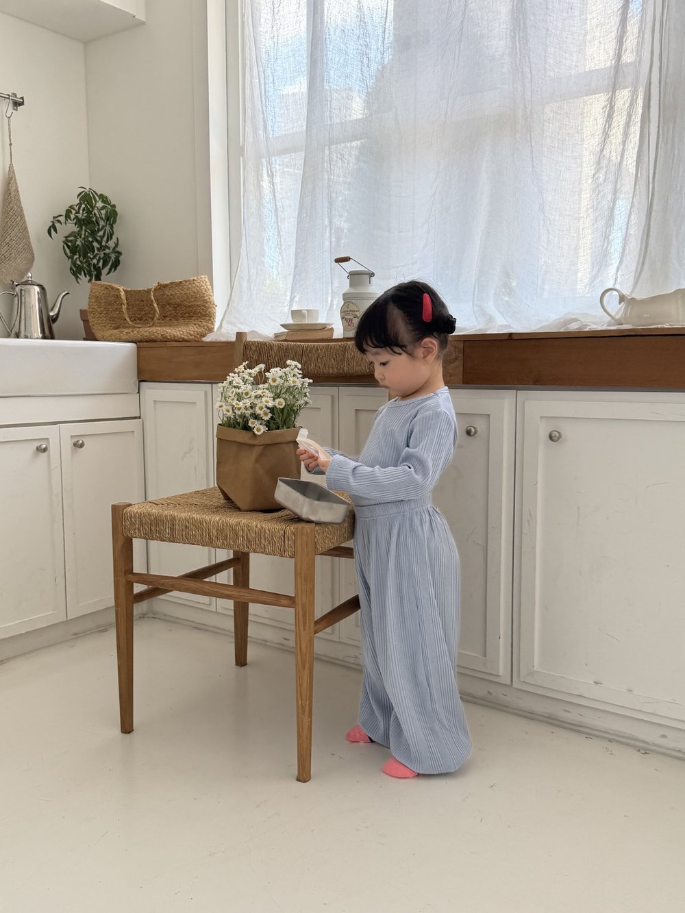 바바베베 골지 라벨 셋업 38