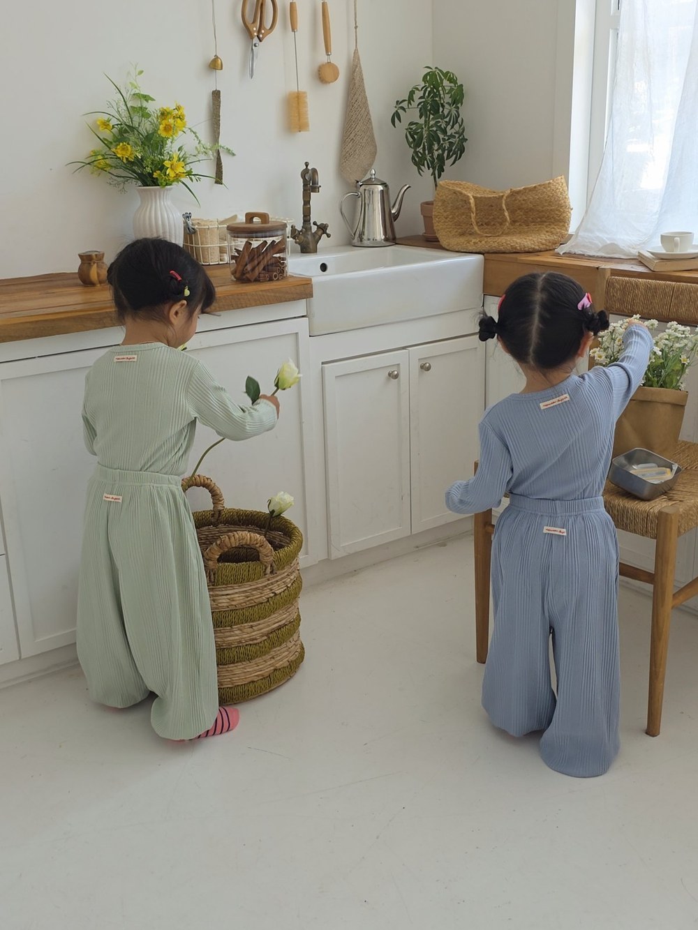 바바베베 골지 라벨 셋업 44