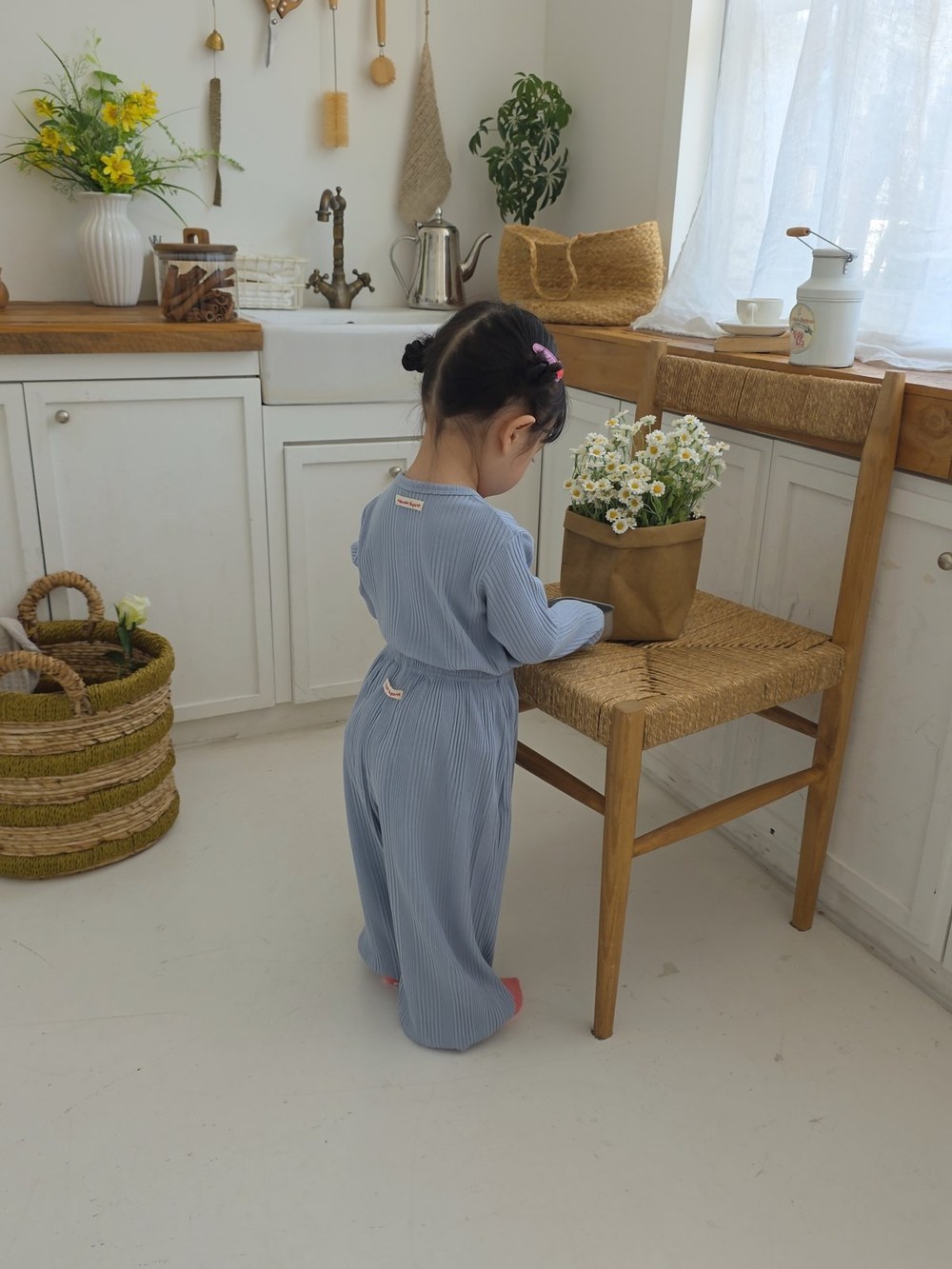 바바베베 골지 라벨 셋업 45