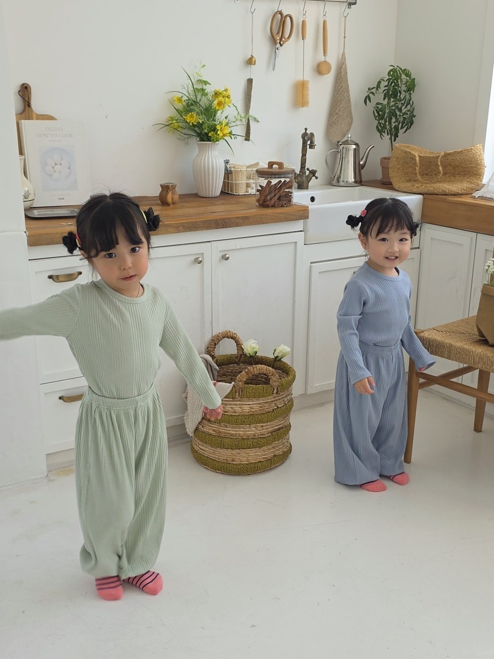 바바베베 골지 라벨 셋업 49