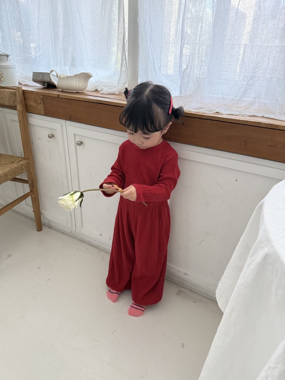 바바베베 골지 라벨 셋업 55