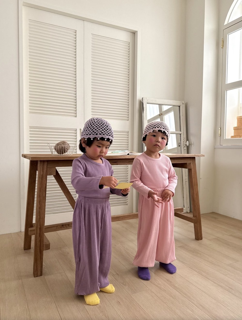 바바베베 골지 라벨 셋업 62