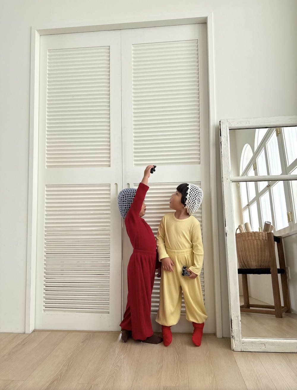 바바베베 골지 라벨 셋업 66
