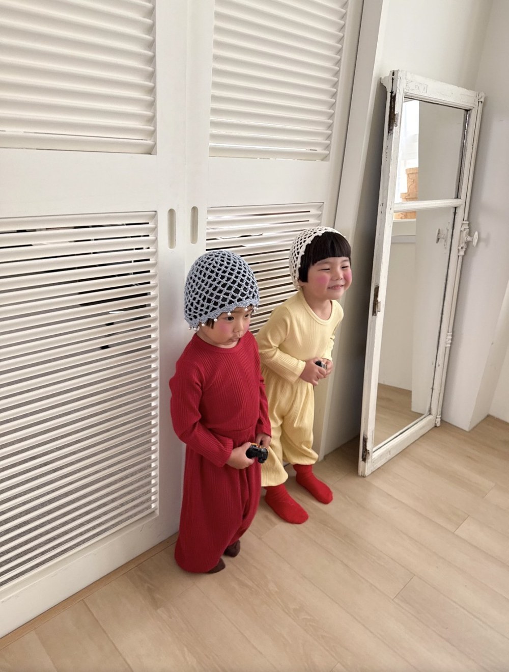 바바베베 골지 라벨 셋업 70