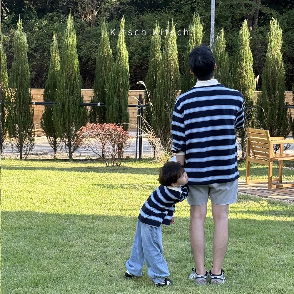 빅카라패밀리스트라이프티셔츠 32
