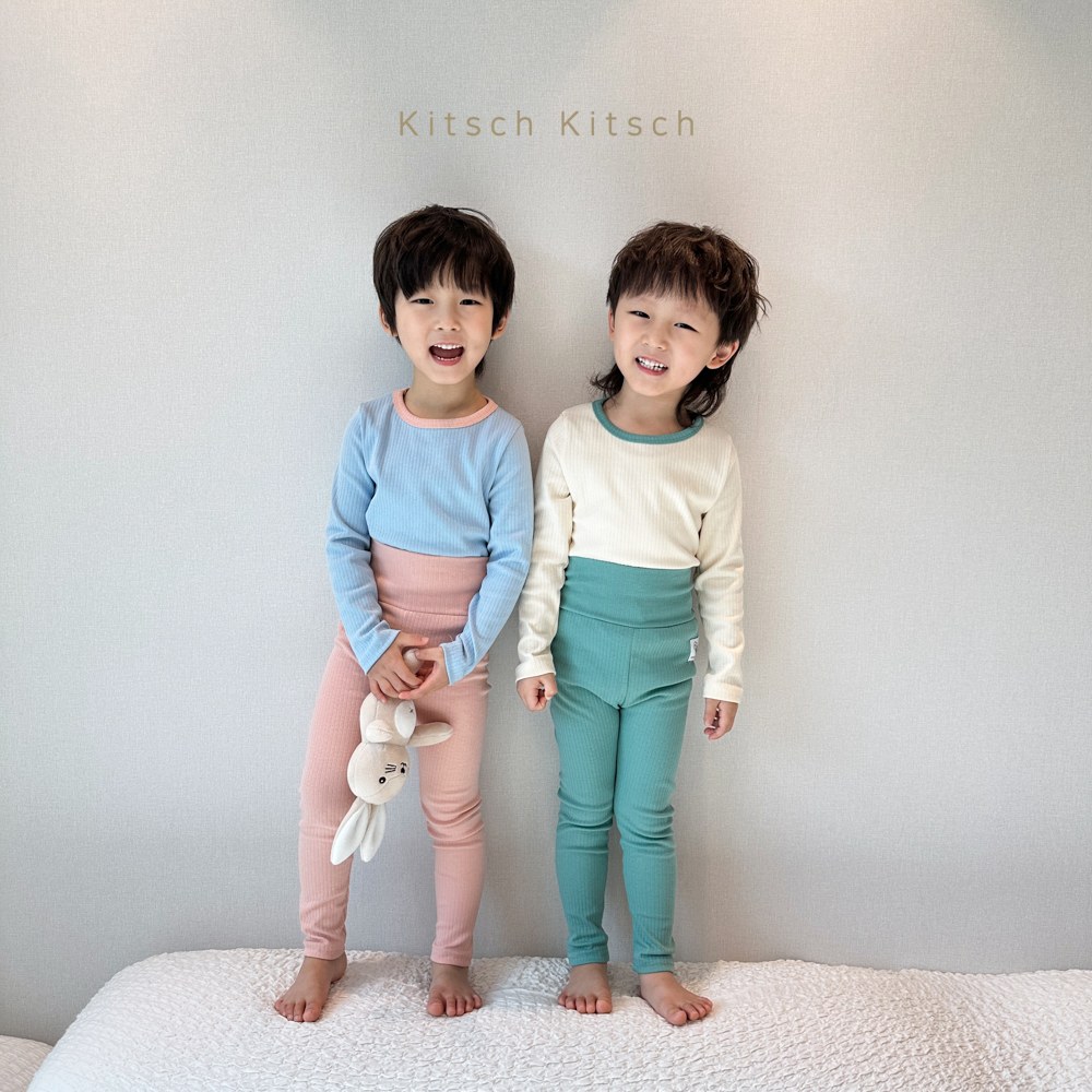 데일리카브골지배색실내복 11