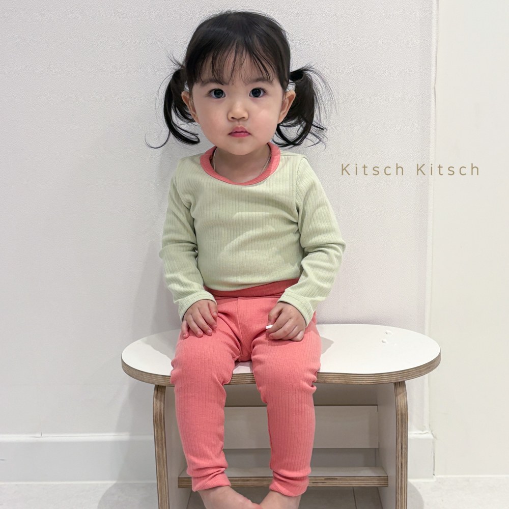 데일리카브골지배색실내복 29
