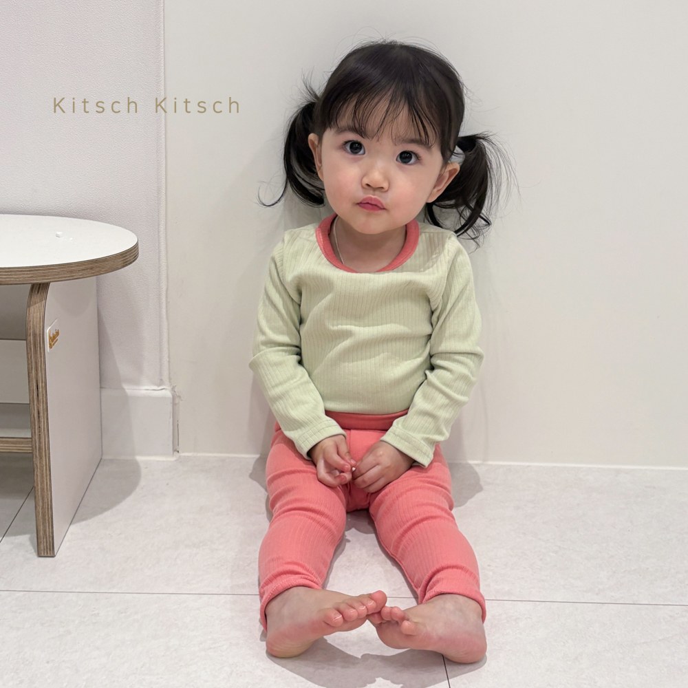 데일리카브골지배색실내복 32