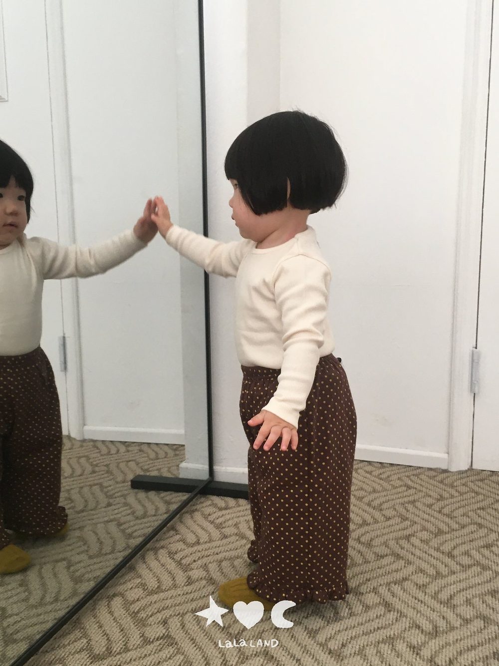 베베하트도트프릴팬츠 26