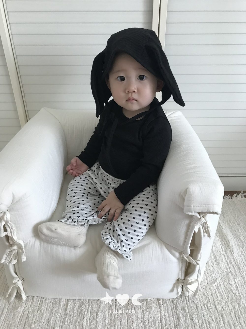 베베하트도트프릴팬츠 35