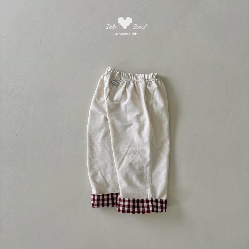 체크배색바지 6