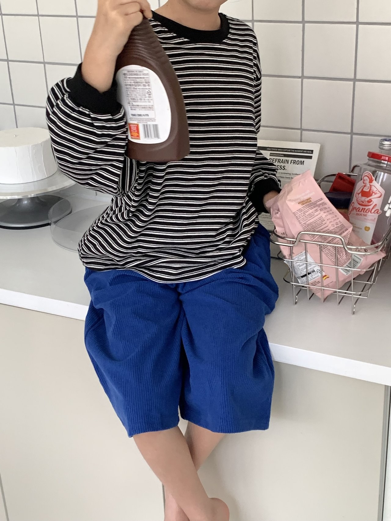 세일)골덴팝버뮤다 11
