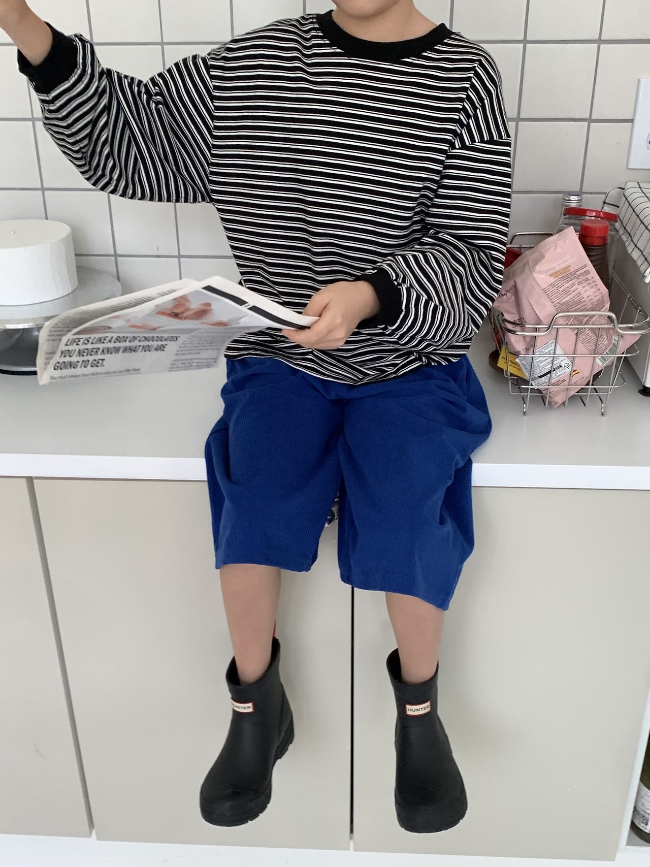세일)골덴팝버뮤다 12