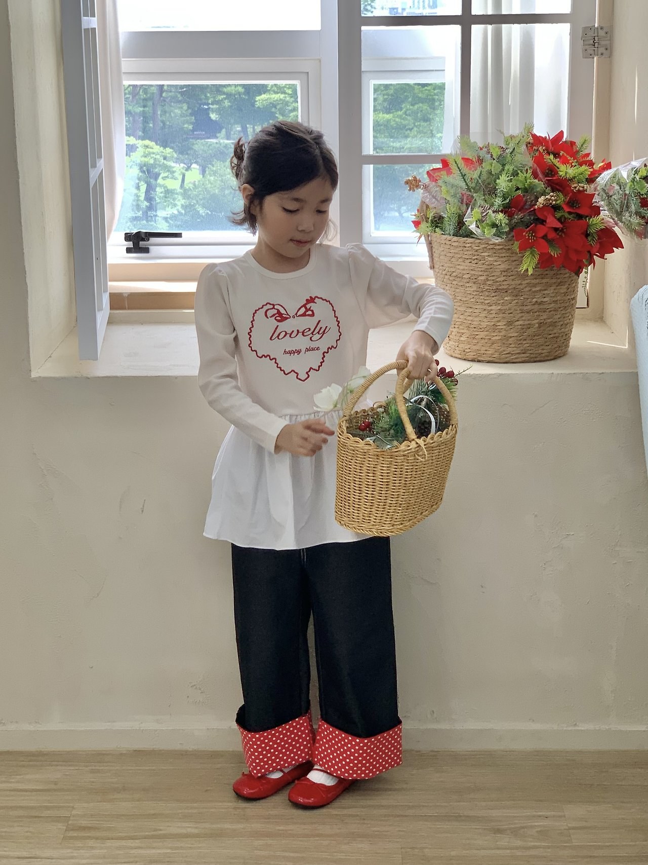 세일)도트롤업데님 12