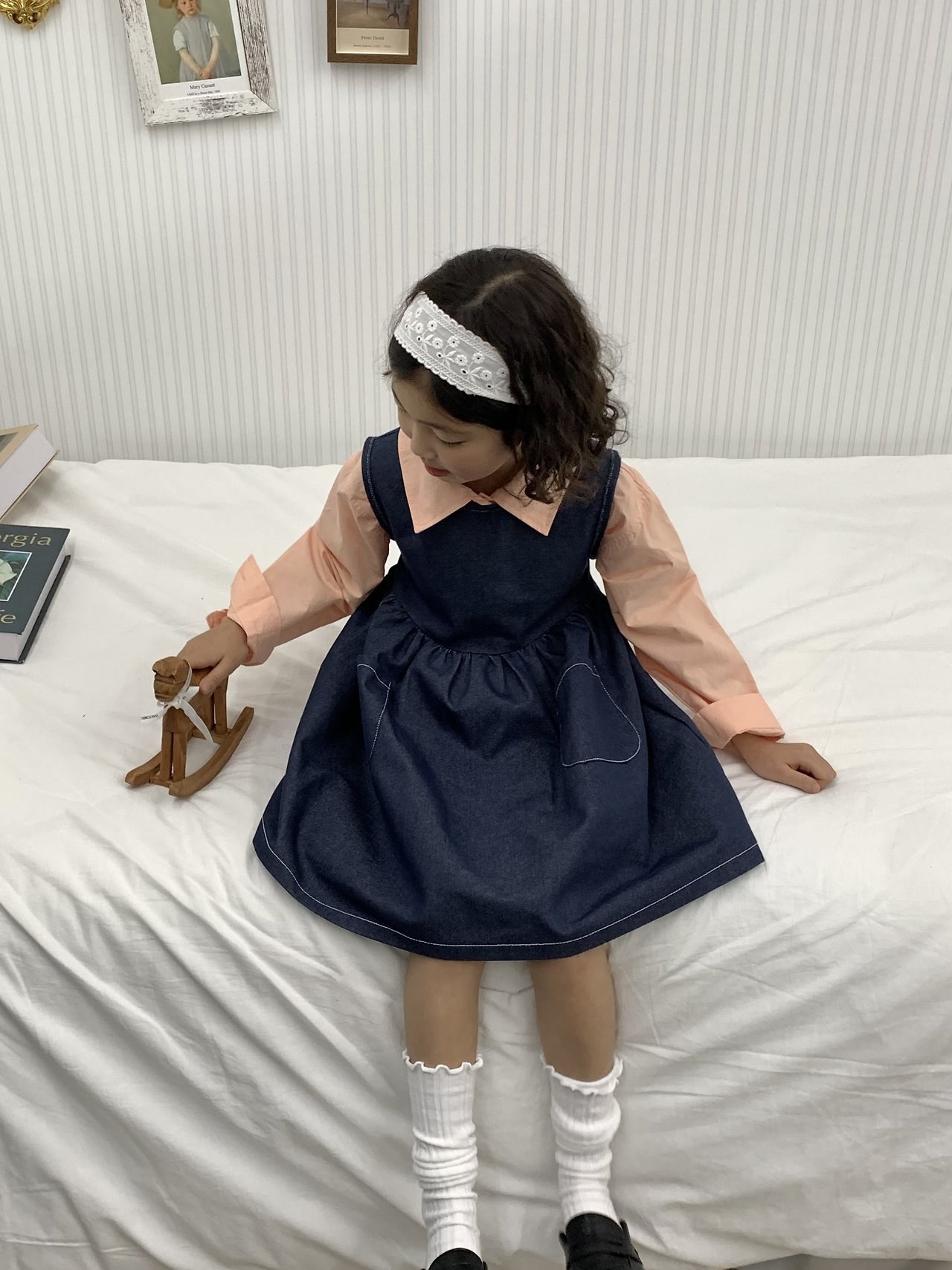 세일)데님리본원피스 6