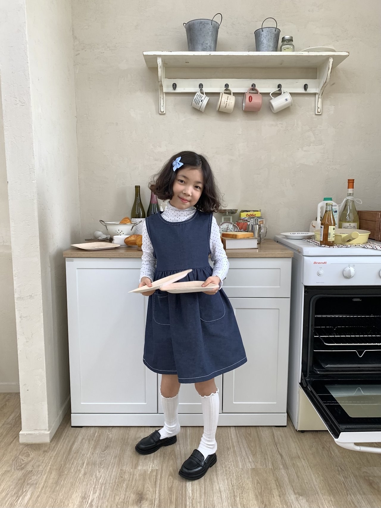 세일)데님리본원피스 10