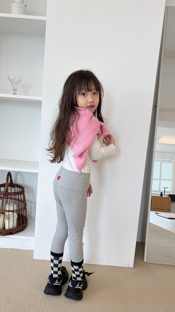 하트패치골지레깅스 34