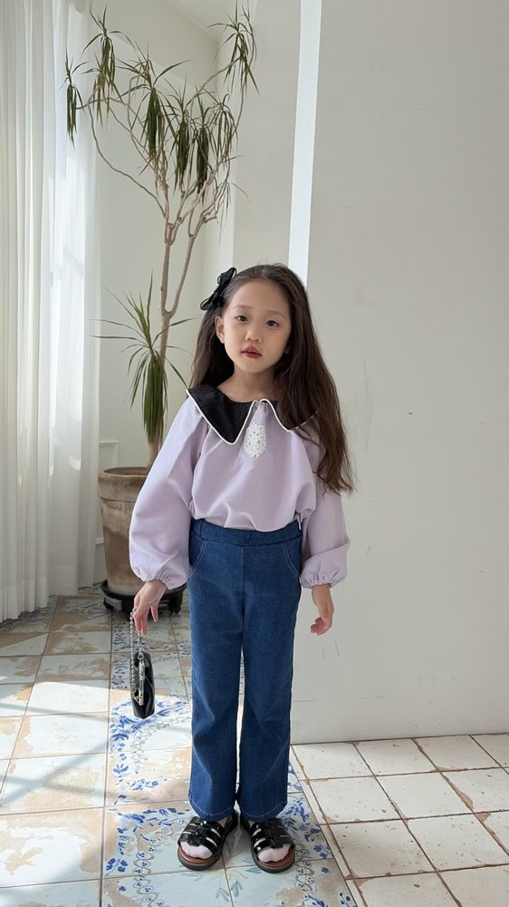 카라배색블라우스 18