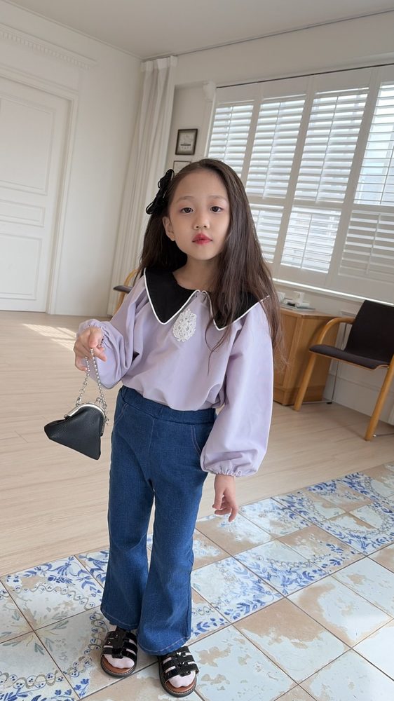 카라배색블라우스 19