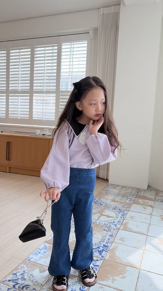 카라배색블라우스 21