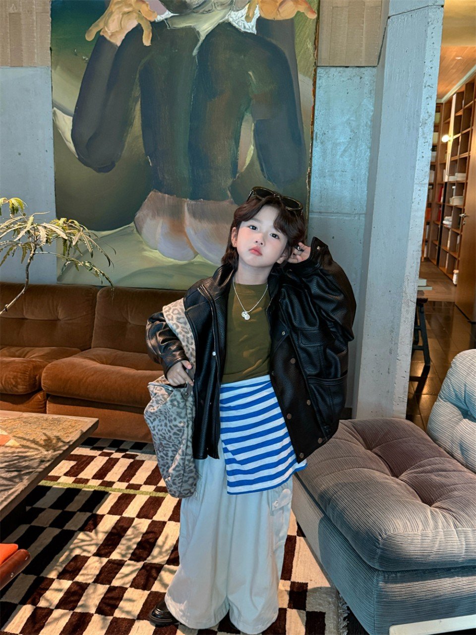 멋쟁이 레더 자켓 5