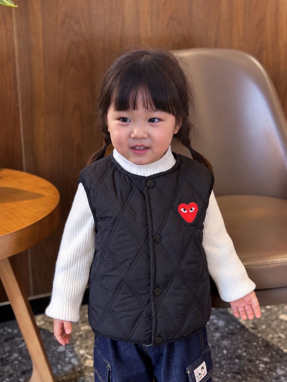 하트퀼팅패딩조끼 5