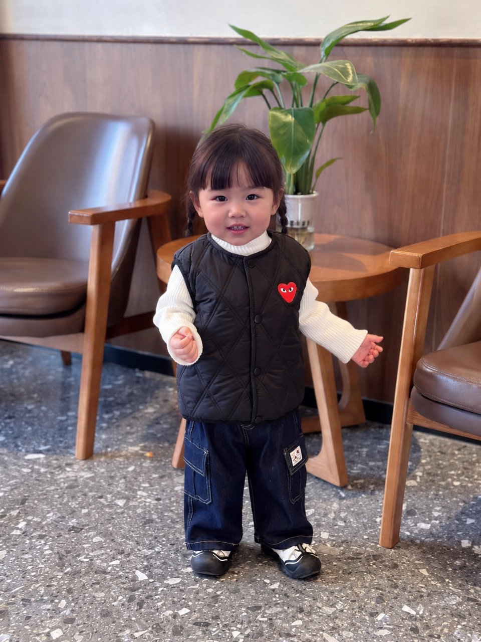 하트퀼팅패딩조끼 6