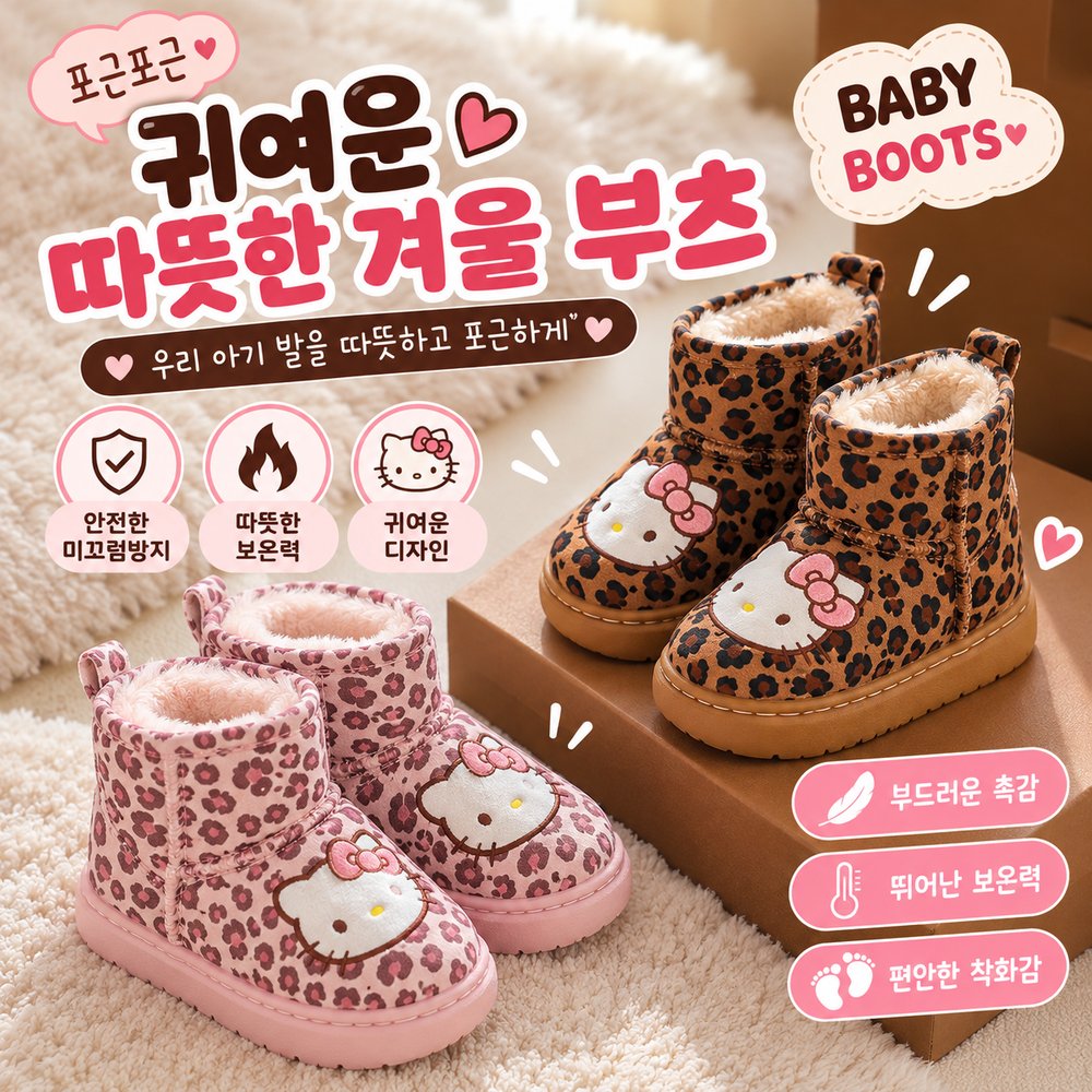 헬로냥 호피부츠 (맘커플)