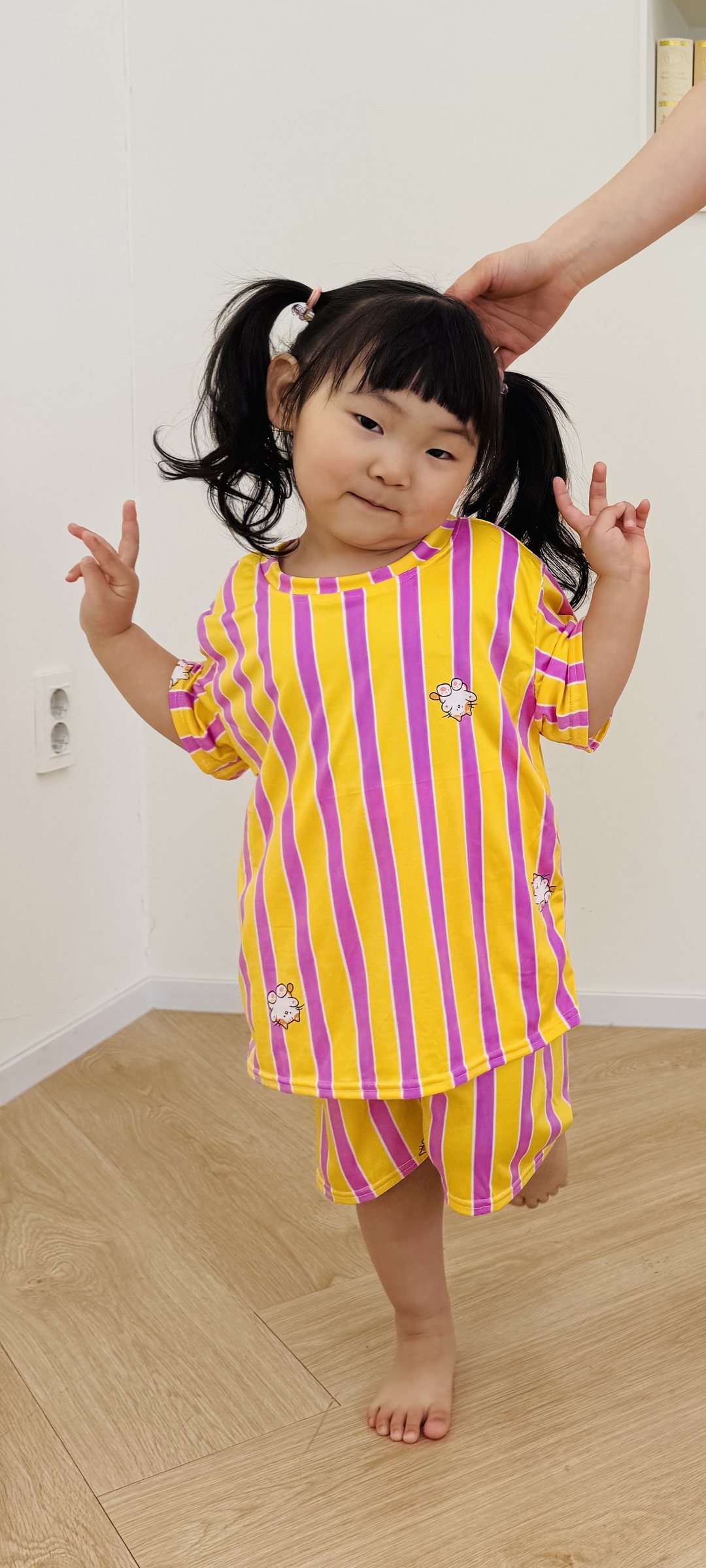 야옹이 줄무늬 실내복 6