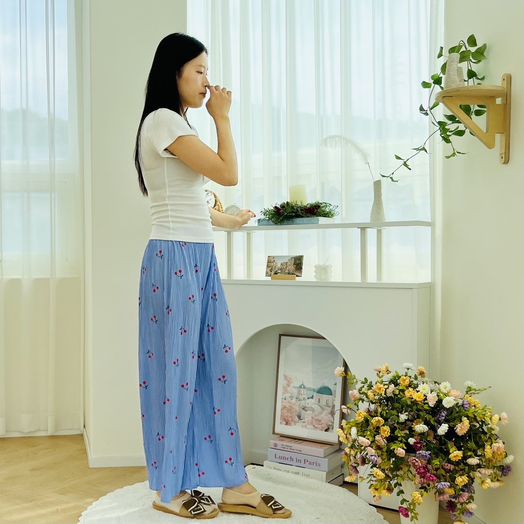 캐릭터 주름 9부 바지 10