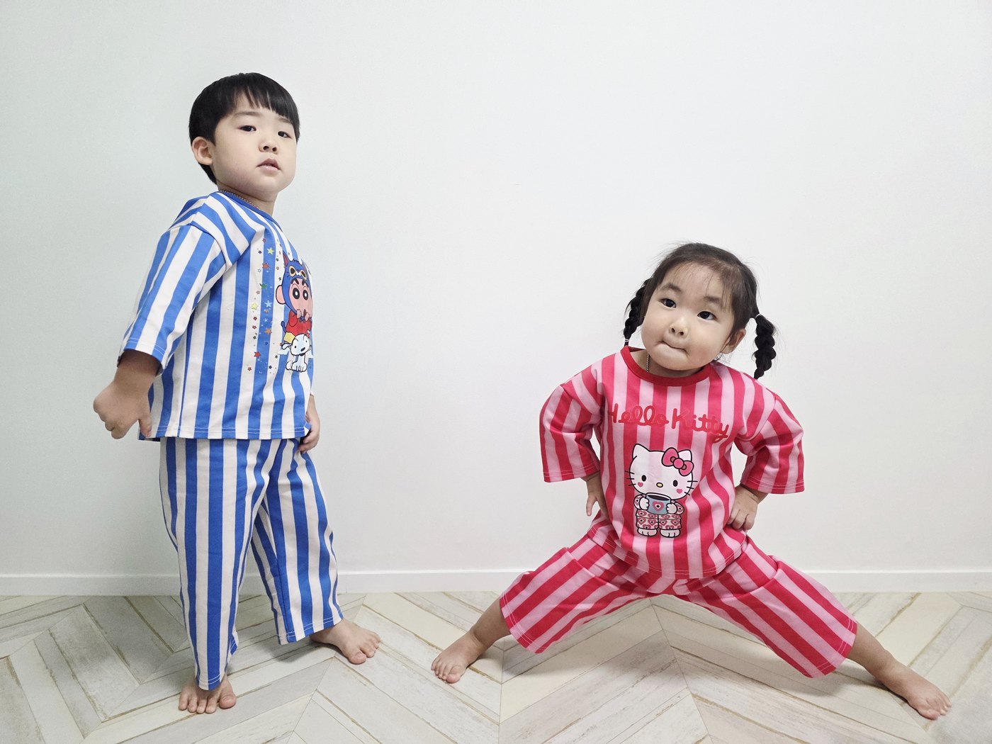 캐릭터 줄무늬 파자마 22