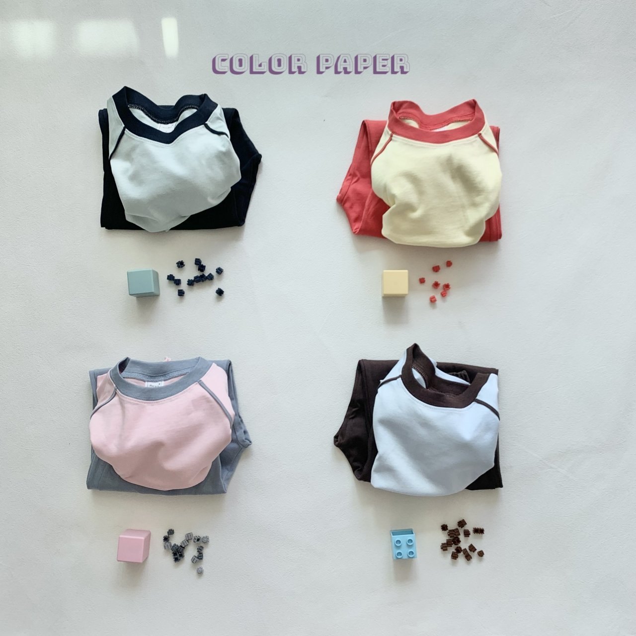 컬러페이퍼 플레이세트 (티+팬츠)