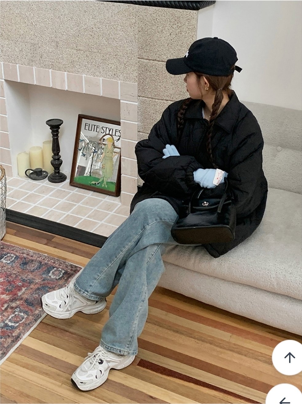 양털 퀼팅 패딩 점퍼 (맘) 38