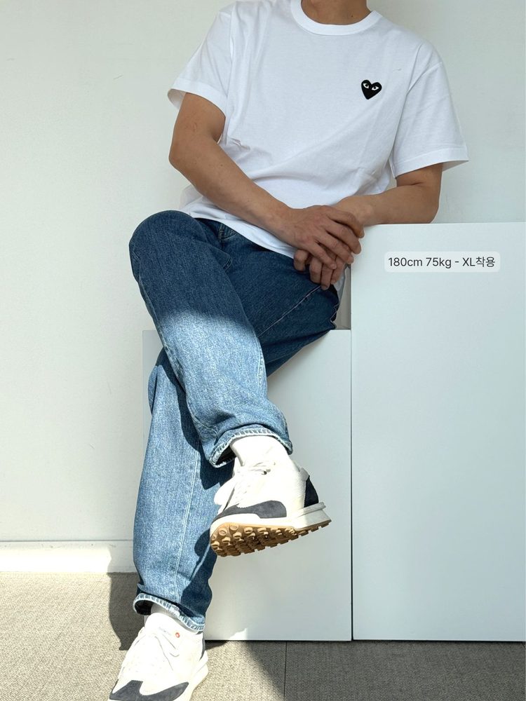 꼼데가르송 블랙 하트 반팔 티셔츠 5