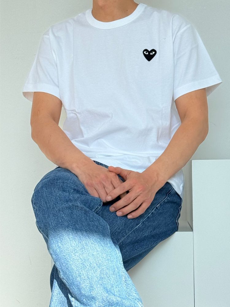 꼼데가르송 블랙 하트 반팔 티셔츠 6