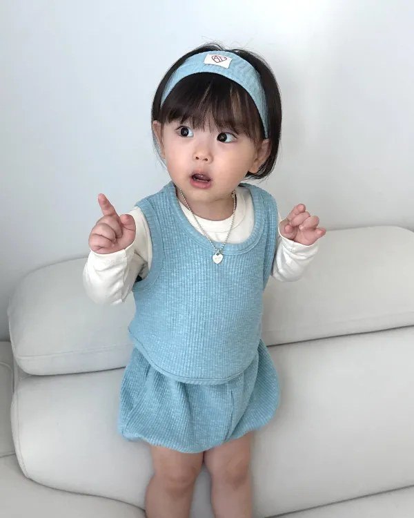 올유베베 몽글베베 셋업 (조끼+블루머) 상세 36