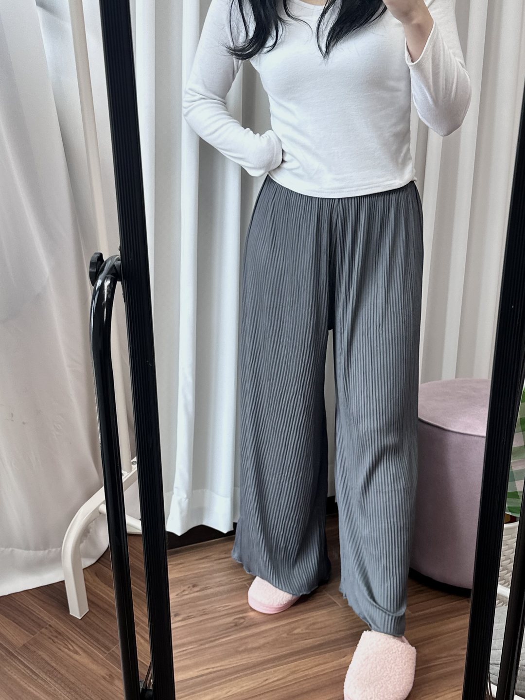 무지 주름 9부 통바지 10