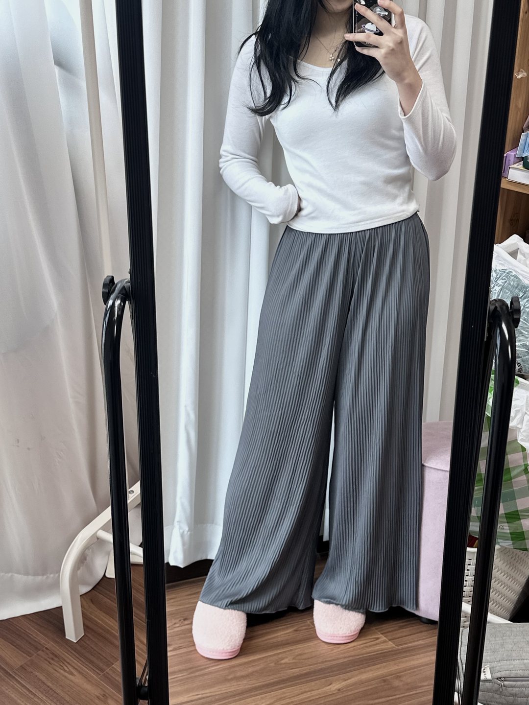 무지 주름 9부 통바지 11