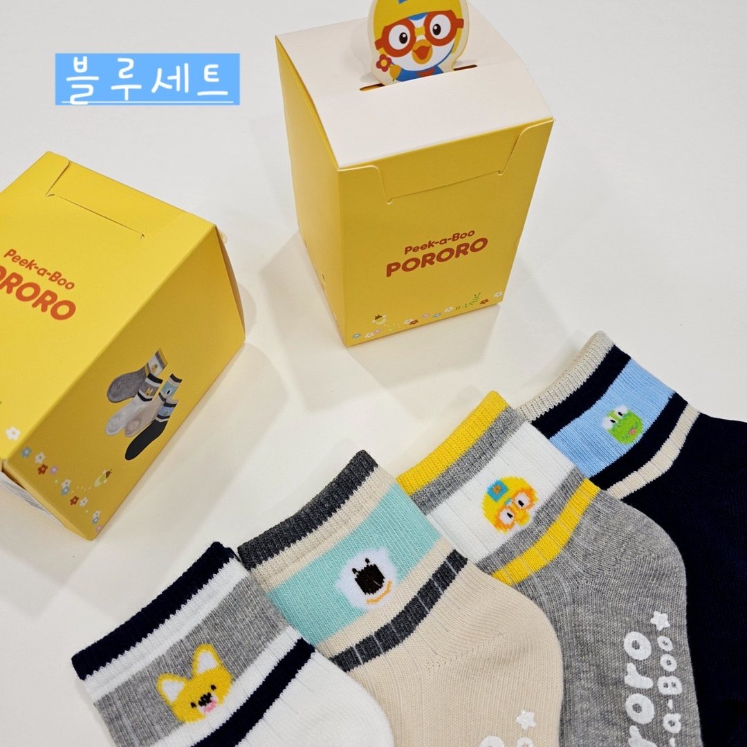뽀로로 귀요미 양말 4족 선물세트 4