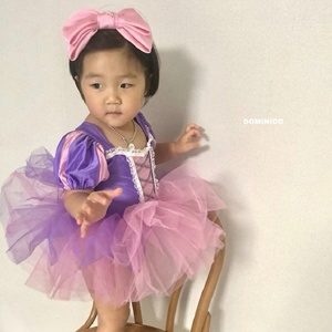 반팔)라푼젤발레복