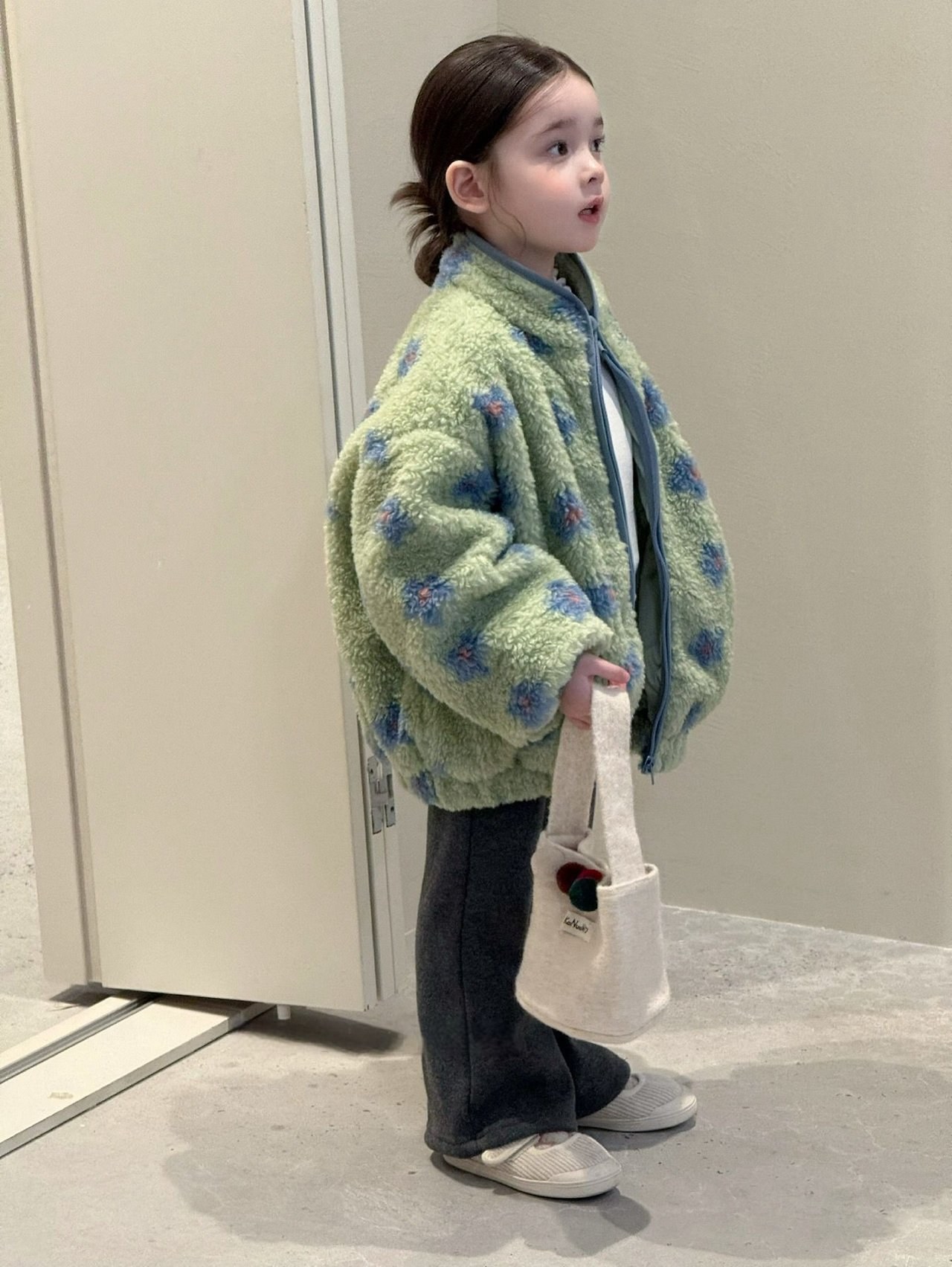 주시플라워뽀글이자켓