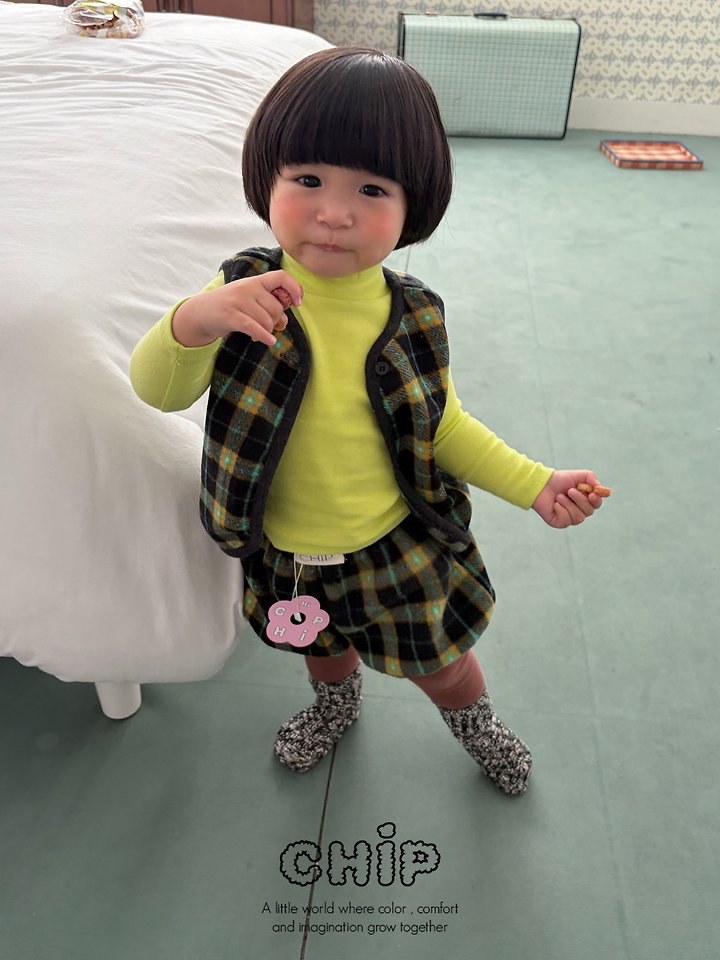 체크조끼